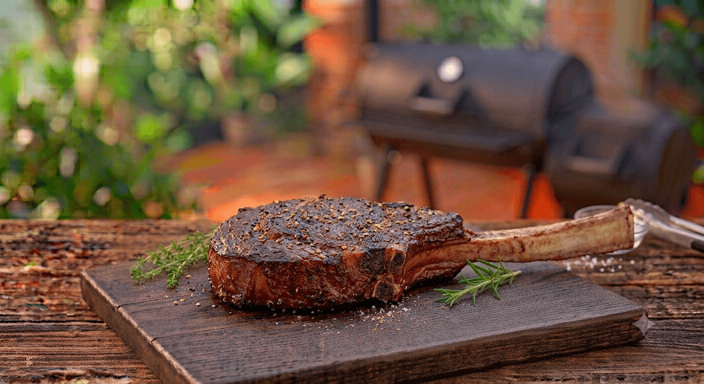 Smoked Bison Tomahawk
