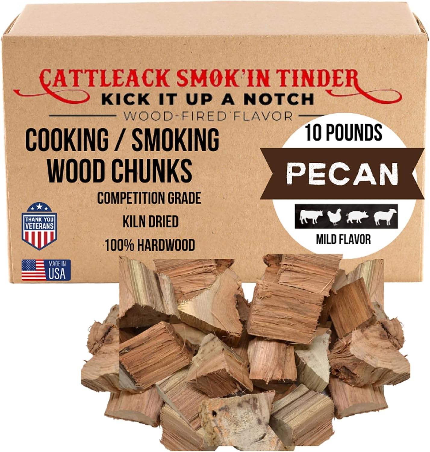 Cattleack Smok'in Tinder Pecan Wood Chunks
