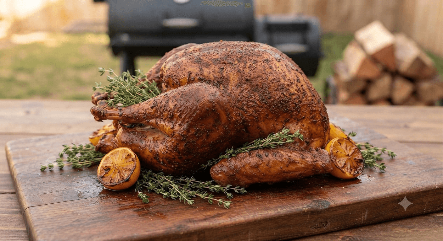 Whole smoked turkey