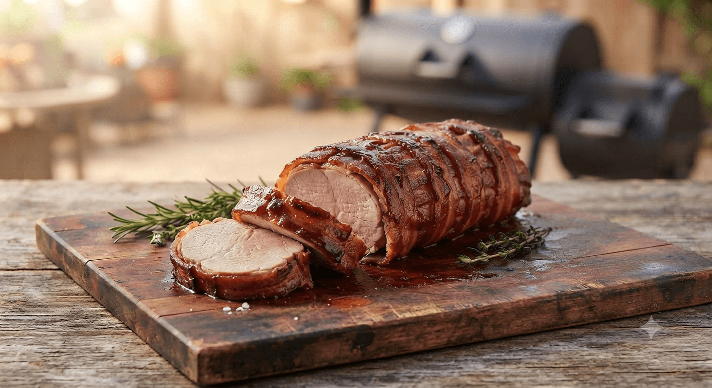 Smoked Bacon Wrapped Pork Tenderloin