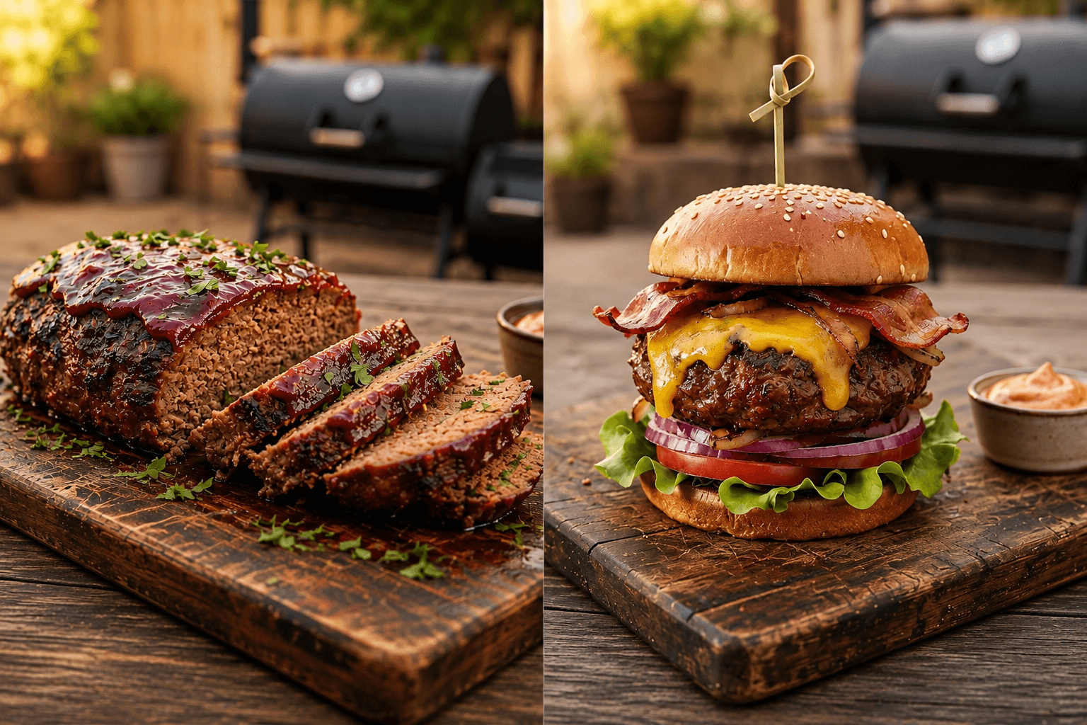 Smoked Meatloaf/Burgers