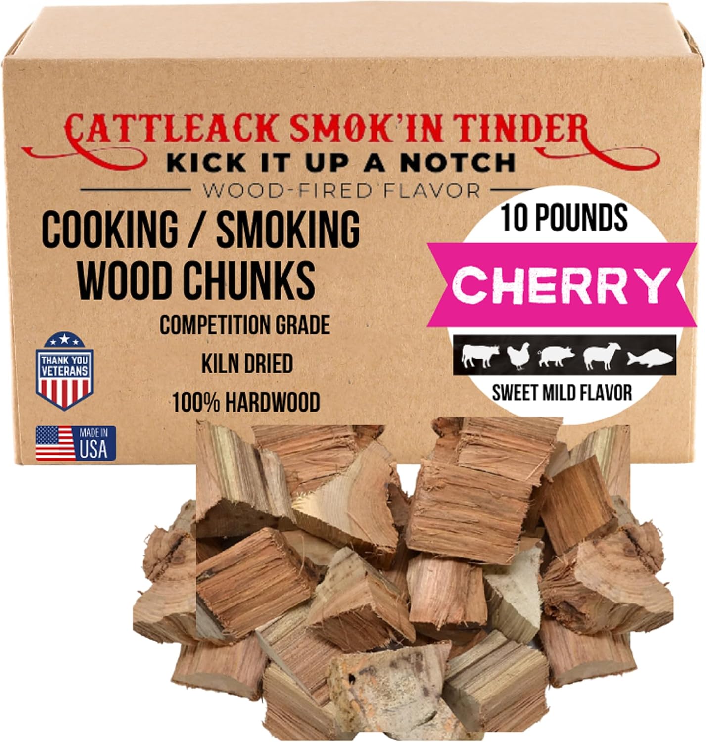 Cattleack Smok'in Tinder Cherry Wood Chunks