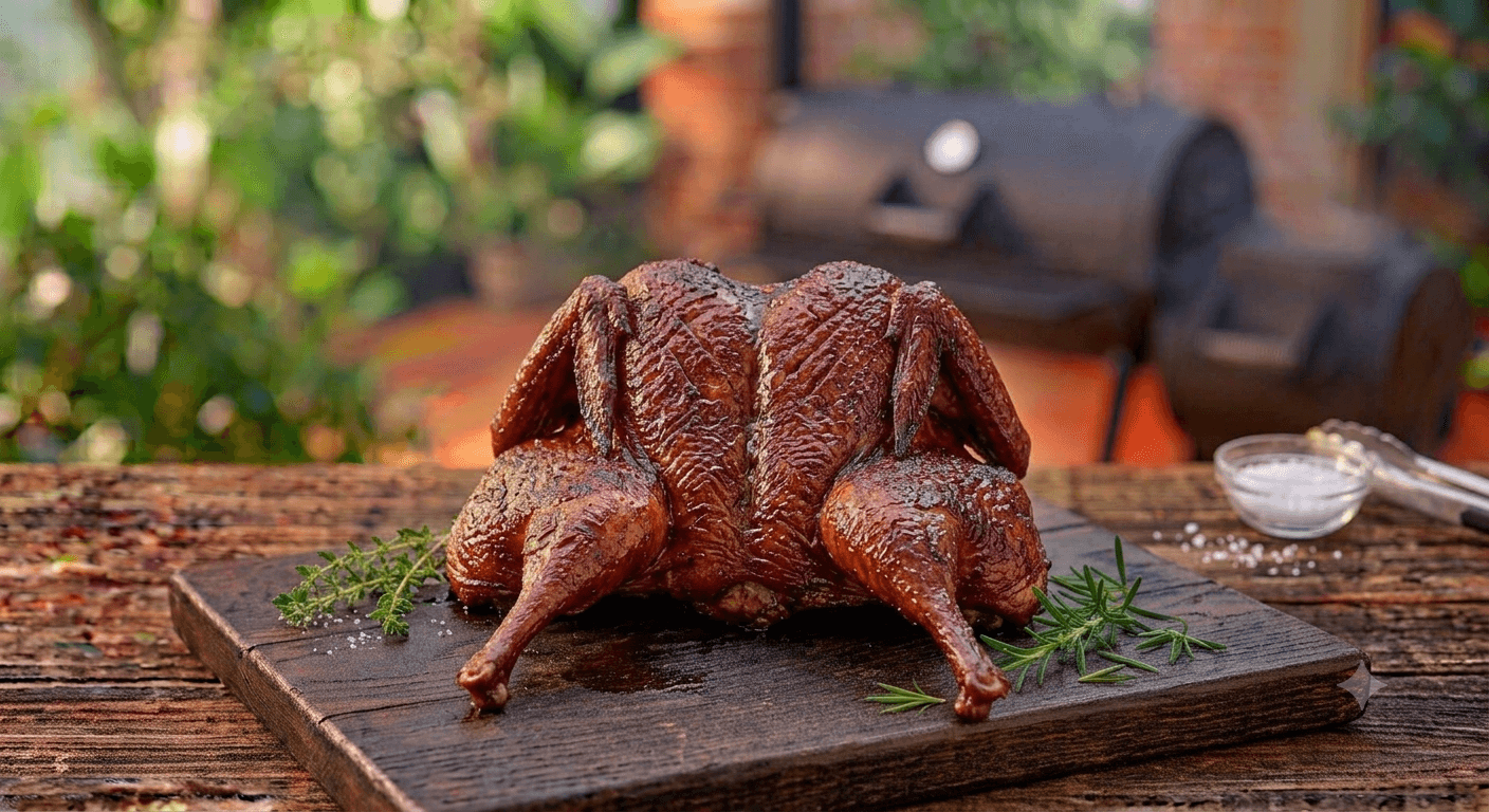 Smoked Spatchcock Duck