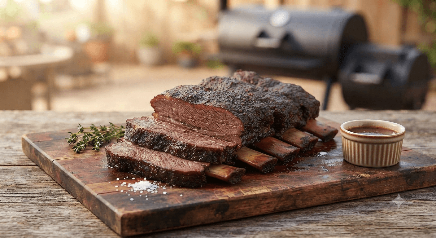 Smoked beef short ribs